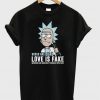 Roses Are Dead Valentines Day Rick Cartoon T-Shirt