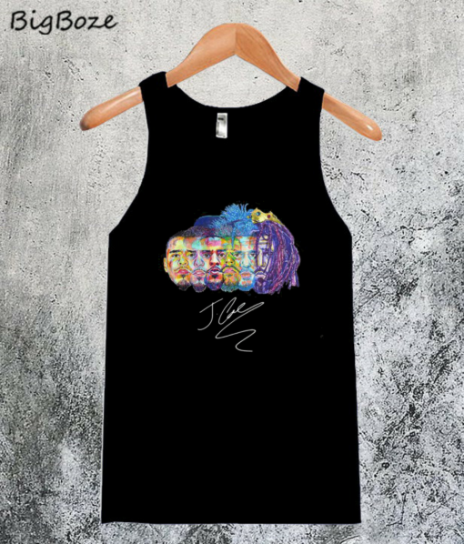 J Cole Signature Illustrator Tanktop