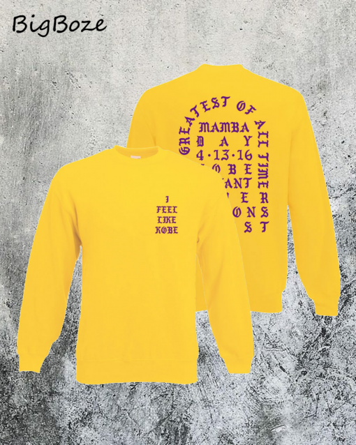 I Feel Like Kobe Yellow Sweatshirt