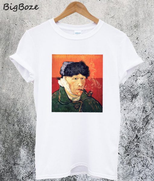 Van Gogh Self Portrait Pipe T-Shirt