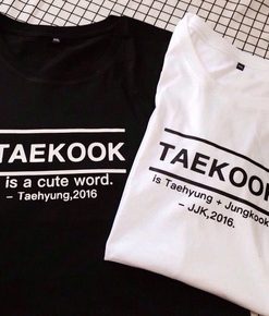 Alternative view of BTS Taekook Is a Cute Word T-Shirt