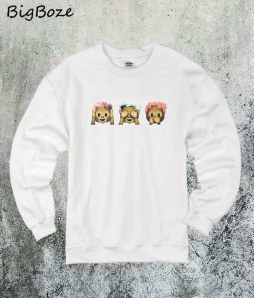 Monkey Emoji Sweatshirt