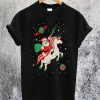 Santa and Unicorn T-Shirt