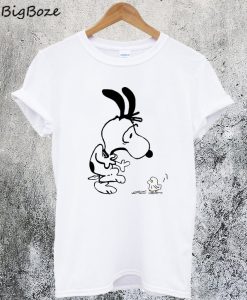 Scared Snoopy and Boo Woodstock Halloween T-Shirt
