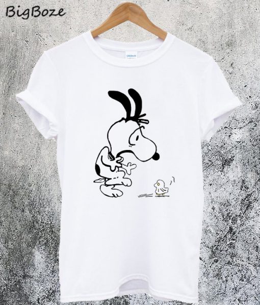 Scared Snoopy and Boo Woodstock Halloween T-Shirt