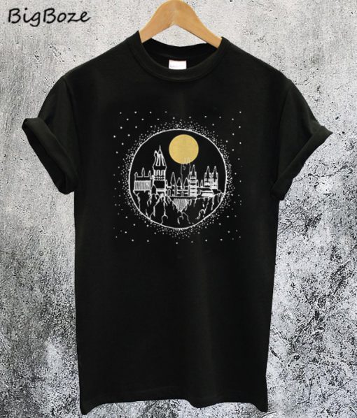 Harry Potter Hogwarts Castle Candles Led Christmas T-Shirt