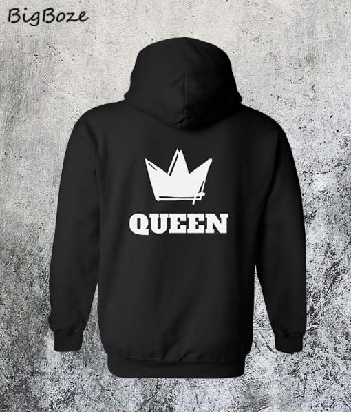 King Queen Couple Back Hoodie
