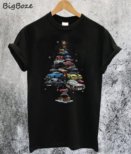 Mustang Car Christmas T-Shirt