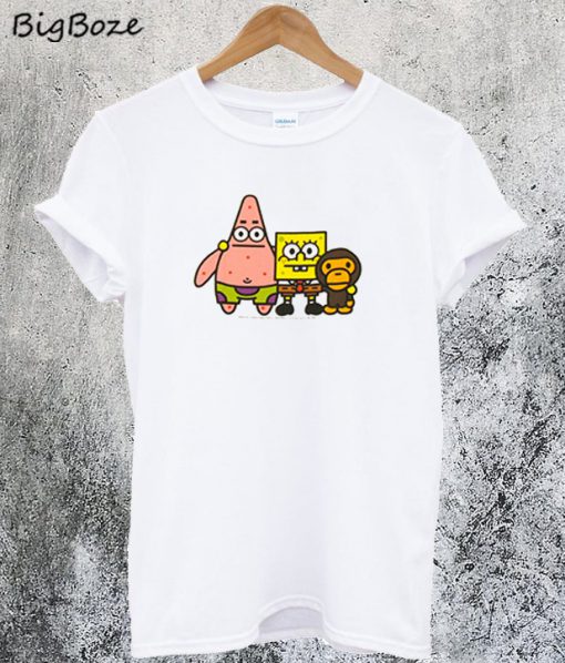Patrick Spongebob And Monkey T-Shirt