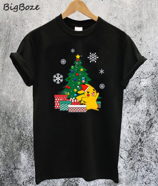 Pikachu Pokemon Christmas T-Shirt