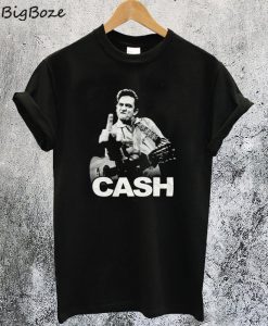 Johnny Cash Flipping Off T-Shirt