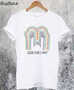 Good Vibes Only Rainbow T-Shirt