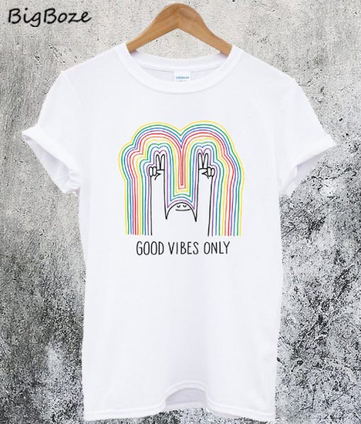 Good Vibes Only Rainbow T-Shirt