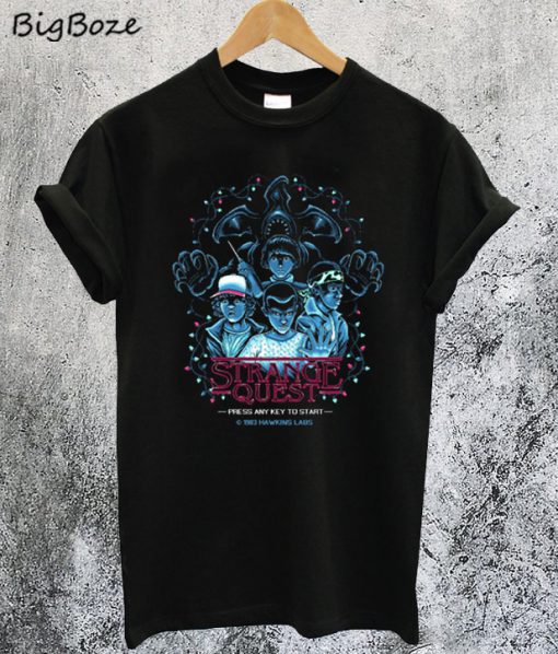 Strange Quest Video Game Strange Things T-Shirt
