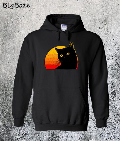 Black Cat Sun Hoodie