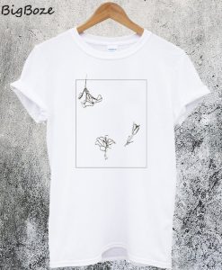 Flower Line Art T-Shirt