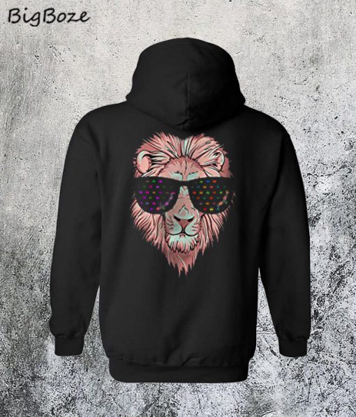 Sun Glasses Cat Back Hoodie