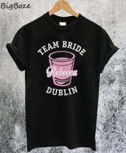 Team Bride Shot Glass Party T-Shirt