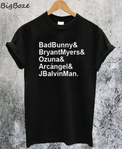 Bad Bunny & Bryant Myers & Ozuna Funny T-Shirt