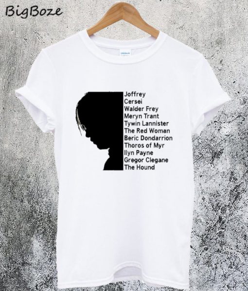 Game of Thrones Arya Stark's Kill List T-Shirt