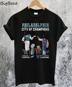 Philadelphia City of Champions Goku and Vegeta T-Shirt