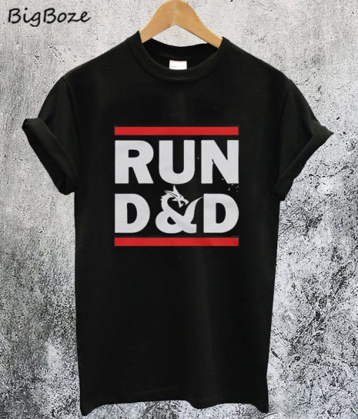 RUN D&D Dungeons and Dragons Fantasy T-Shirt