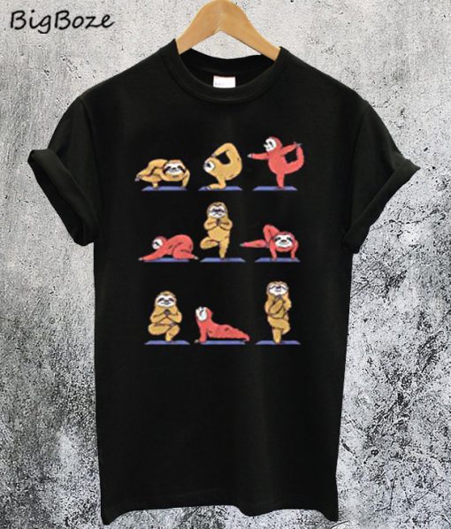 Sloth Yoga Poses T-Shirt