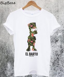 The Simpsons Floral Barto T-Shirt