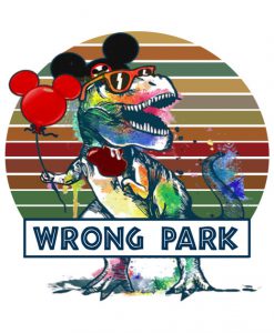 Wrong Park Dinosaur T-Rex T-Shirt