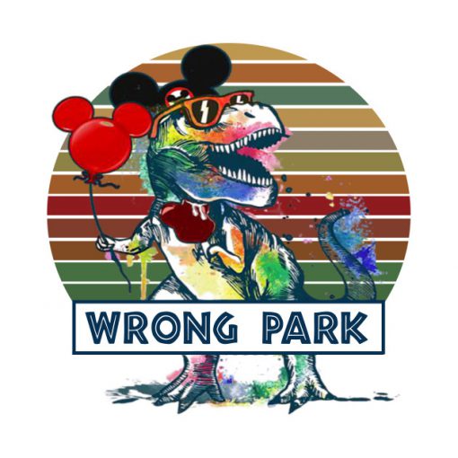 Wrong Park Dinosaur T-Rex T-Shirt