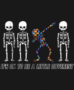 Autism Dabbing Skeleton T-Shirt
