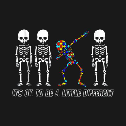 Autism Dabbing Skeleton T-Shirt