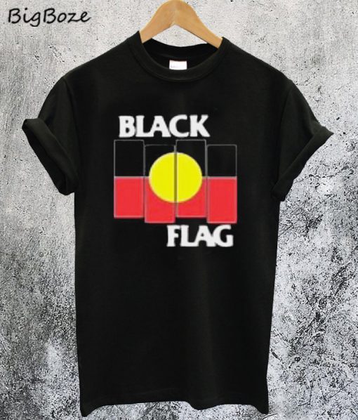 Black Flag X Aboriginal Flag T-Shirt