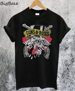 Guns N Roses Tongue Skull T-Shirt