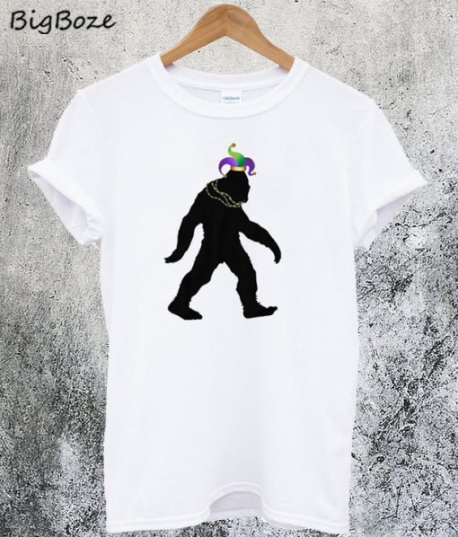 Mardi Gras Bigfoot T-Shirt