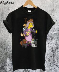 The Simpsons Crazy Cat Lady T-Shirt