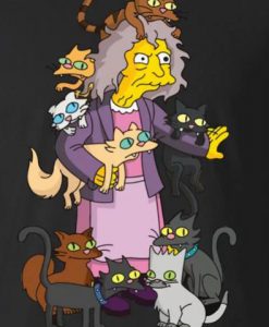 The Simpsons Crazy Cat Lady T-Shirt