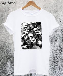 Trooper Selfie Light Saber T-Shirt