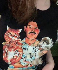 Freddie Mercury Hug Cats