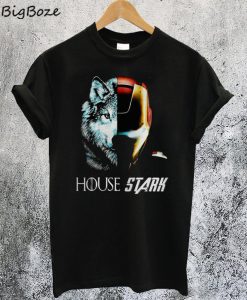 House Stark Direwolf Iron Man T-Shirt