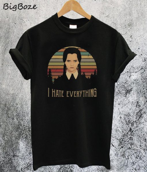 Wednesday Addams I Hate Everything T-Shirt