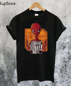 Alien Deadpool Straight Outta Mars T-Shirt