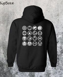 Avengers Heroes Icon Back Hoodie