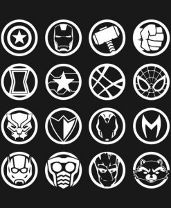 Avengers Heroes Icon Back Hoodie