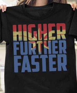 Captain Marvel Higher Further Faster Marvel Comic T-Shirt