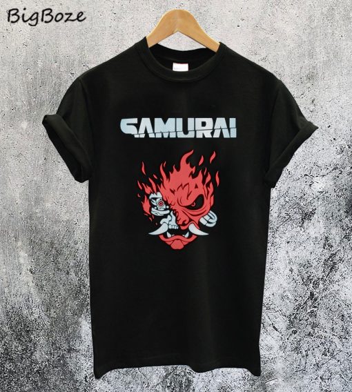 Cyberpunk 2077 Samurai Logo T-Shirt