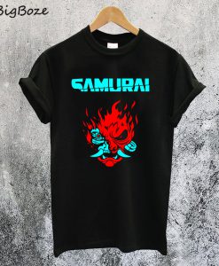 Cyberpunk 2077 Samurai Logo T-Shirt