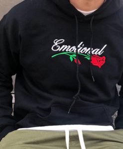 Black Emotional Hoodie