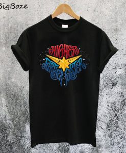 Marvel Captain Marvel Higher Further Faster Star T-Shirt