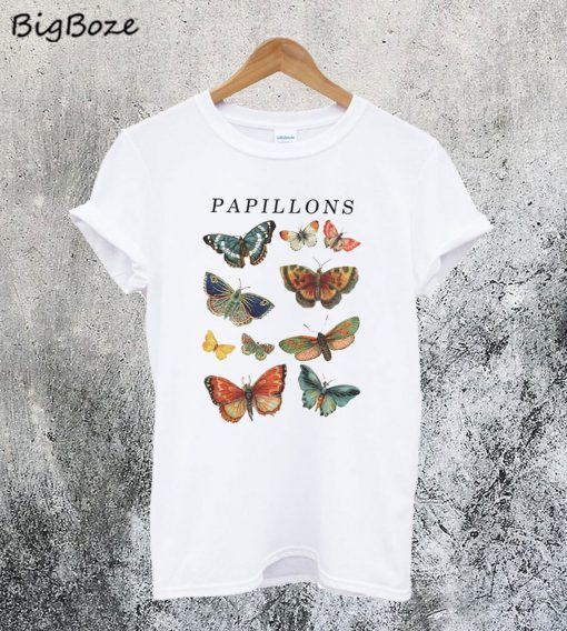 Papillons Butterfly Vintage T-Shirt